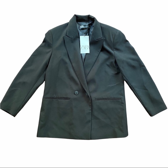 Zara Jackets & Blazers - Zara Oversized Double Breasted Blazer Jacket